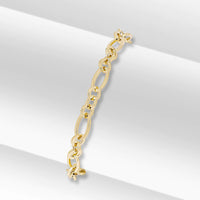 Oval Linked 9ct Yellow Gold Bracelet - Michael Jones Jeweller