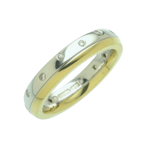 18ct Yellow and White Gold Full Eternity Ring