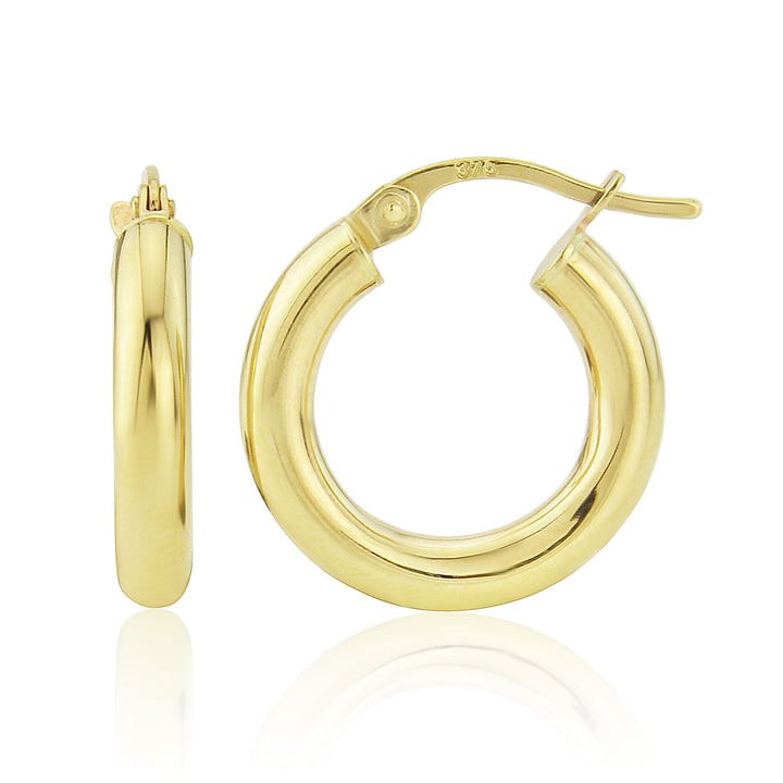9ct Yellow Gold Extra Small Hoop Earrings