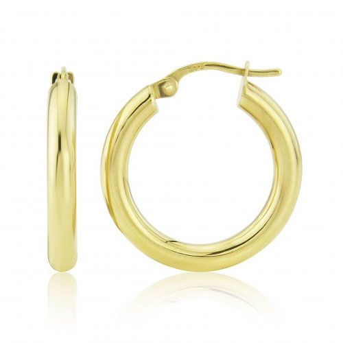 Small 9ct Yellow Gold Hoop Earrings - Michael Jones Jeweller