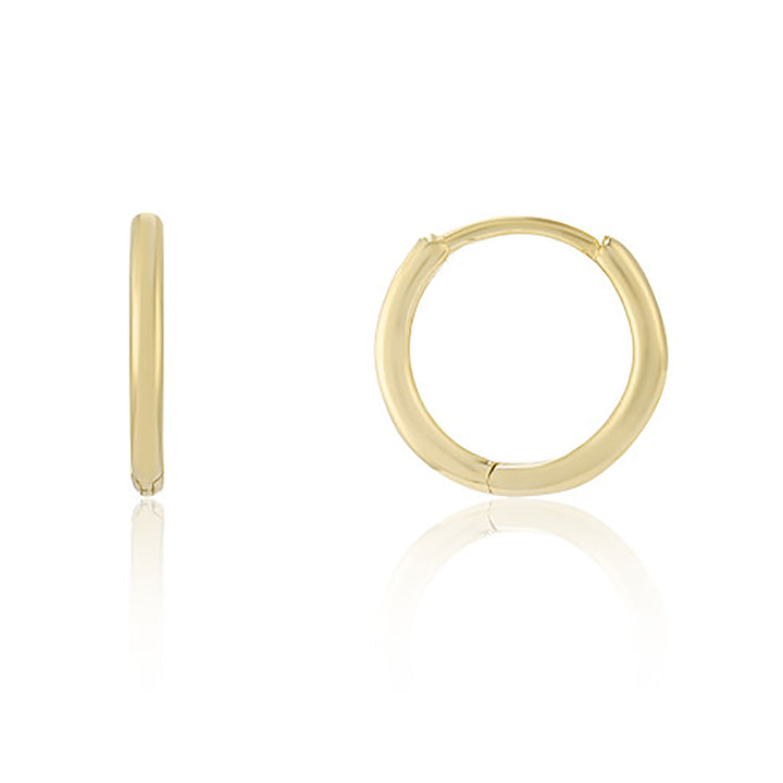 Small 9ct Yellow Gold Huggie Earrings - Michael Jones Jeweller