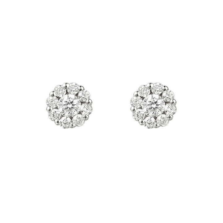 Amore Silver Cubic Zirconia Sparklers Earrings