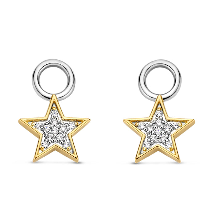 Ti Sento Cubic Zirconia Star Ear Charms - Michael Jones Jeweller
