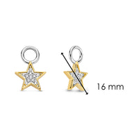 Ti Sento Cubic Zirconia Star Ear Charms - Michael Jones Jeweller