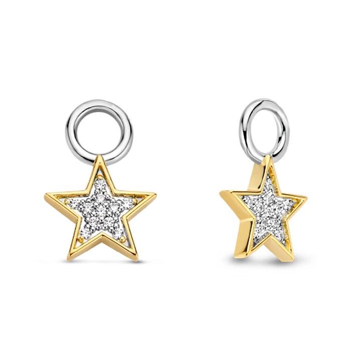 Ti Sento Cubic Zirconia Star Ear Charms - Michael Jones Jeweller