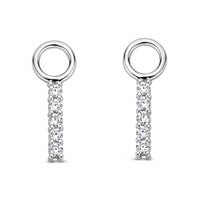 Ti Sento Cubic Zirconia Drop Ear Charms - Michael Jones Jeweller