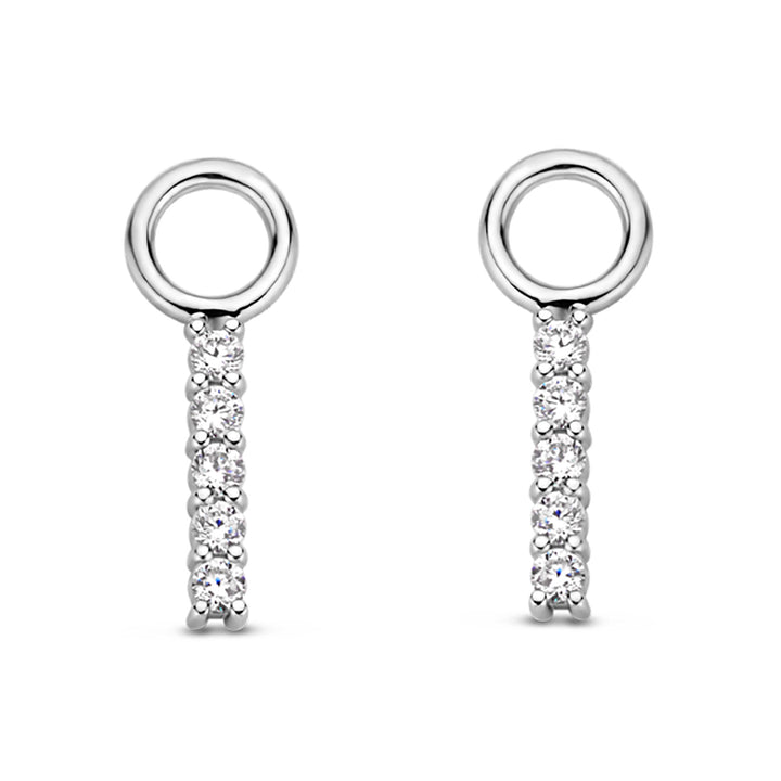 Ti Sento Cubic Zirconia Drop Ear Charms - Michael Jones Jeweller