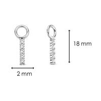 Ti Sento Cubic Zirconia Drop Ear Charms - Michael Jones Jeweller