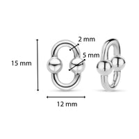 Ti Sento Bubble Oval Link Ear Charms - Michael Jones Jeweller