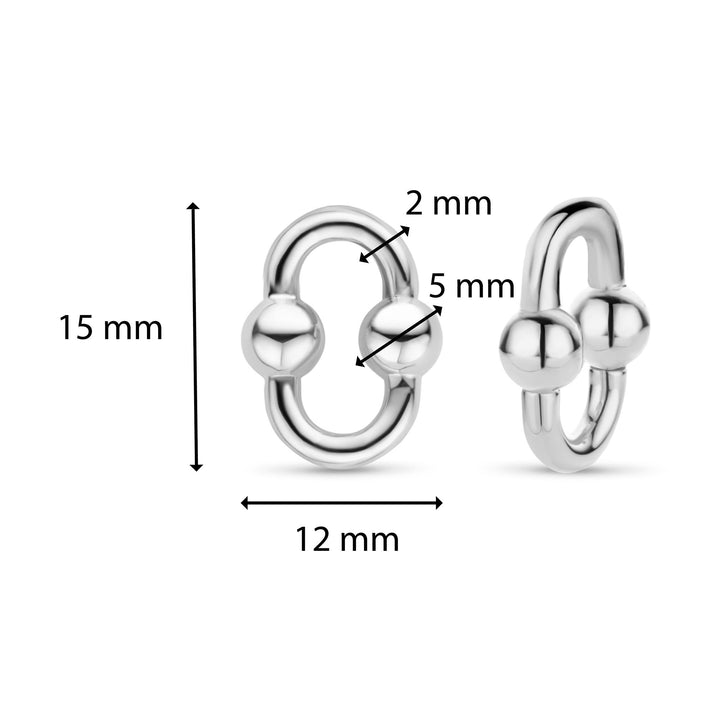 Ti Sento Bubble Oval Link Ear Charms - Michael Jones Jeweller