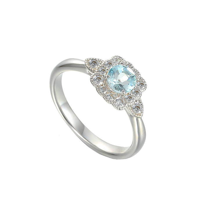 Amore Lovable Me Aquamarine and Diamond Ring