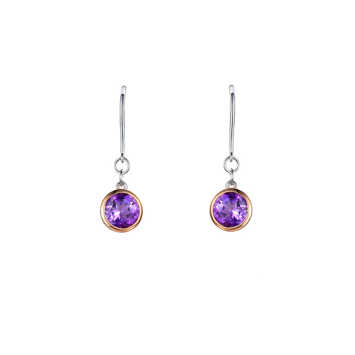 Amethyst Lunar Amethyst Drop Earrings - Michael Jones Jeweller
