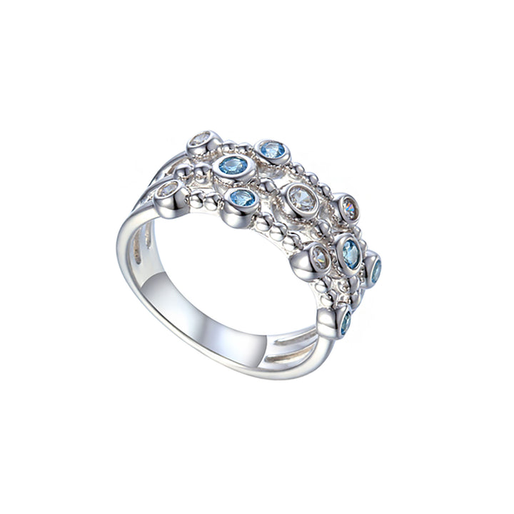 Amore Curio Blue Topaz Ring