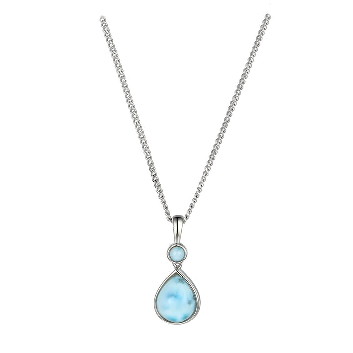 Amore Dominica Larimar Silver Necklace