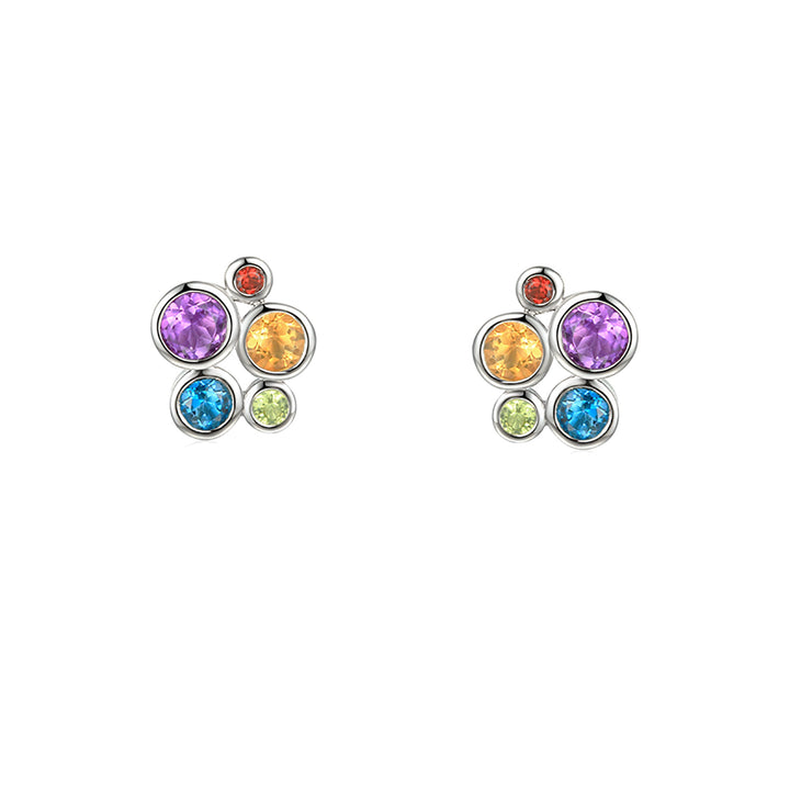 Amore Fantasia Symphony Cluster Stud Earrings