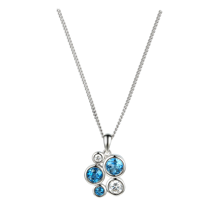 Amore Fantasia Symphony Blue Topaz Necklace - Michael Jones Jeweller