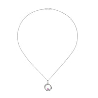 Amore Circles of Style Pink Sapphire Silver Necklace