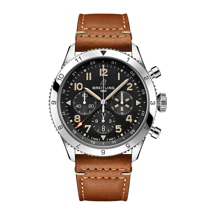 Breitling Super Avi B04 Chronograph GMT P-51 Mustang 46mm Automatic Watch AB04453A1B1X1