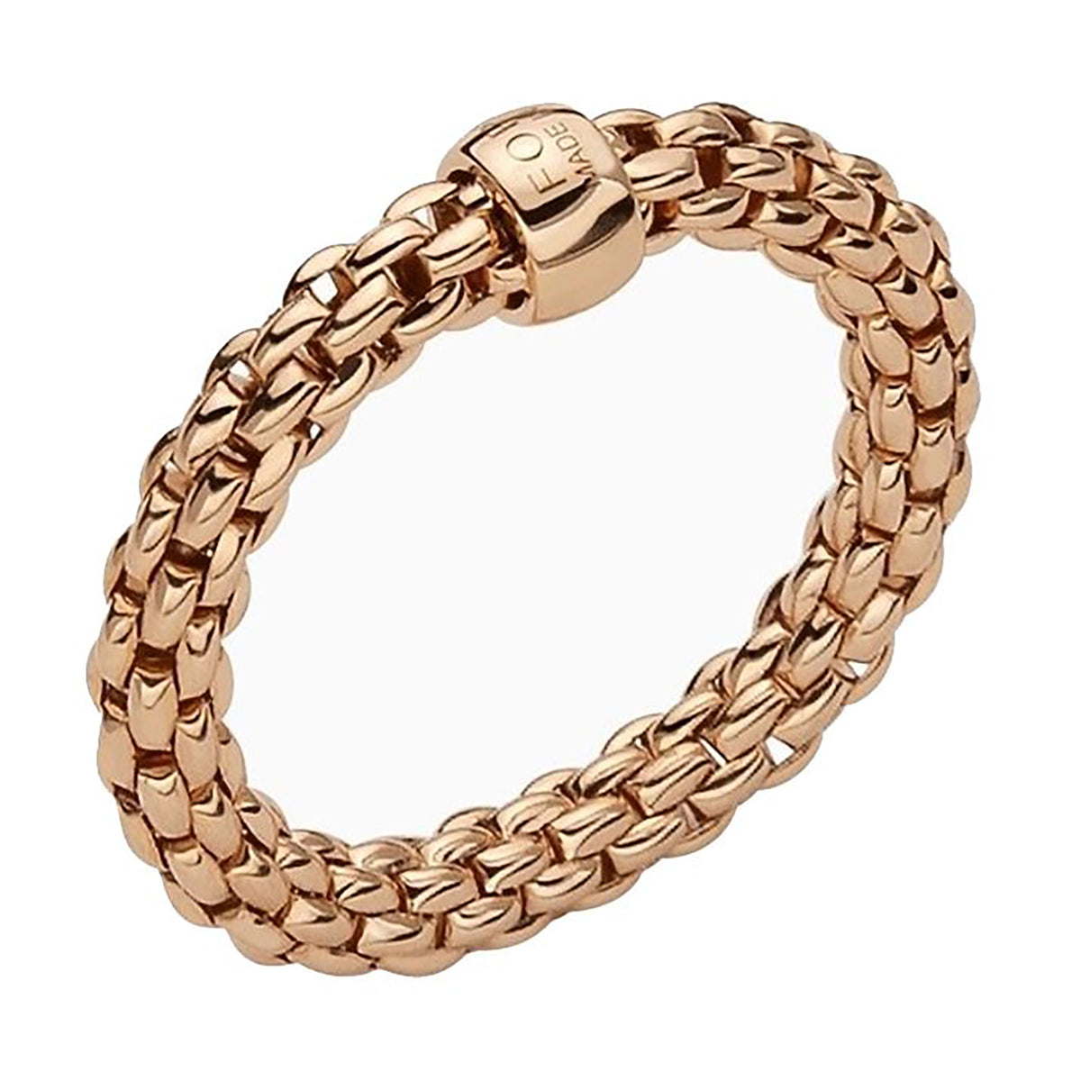 FOPE Flex'it Essentials 18ct Rose Gold Ring Large - Michael Jones Jeweller