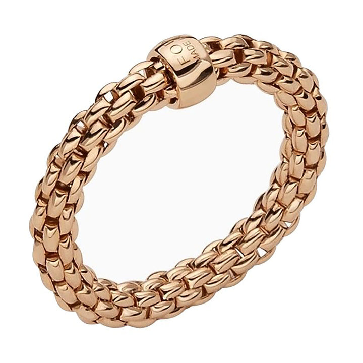 FOPE Flex'it Essentials 18ct Rose Gold Ring Large - Michael Jones Jeweller