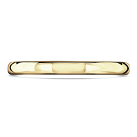 2mm Sleek 9ct Yellow Gold Wedding Ring by Brown & Newirth - Michael Jones Jeweller