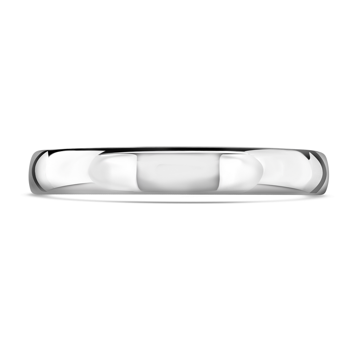 3mm Sleek Platinum Wedding Ring by Brown & Newirth - Michael Jones Jeweller