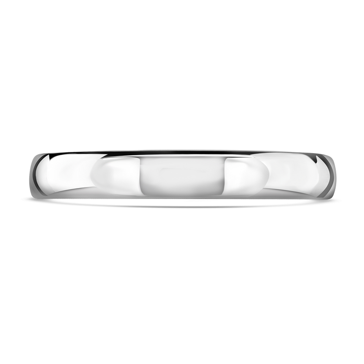 3mm Sleek Platinum Wedding Ring by Brown & Newirth