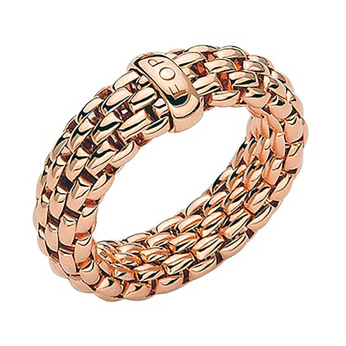 FOPE Flex'it Essentials 18ct Rose Gold Ring Large - Michael Jones Jeweller