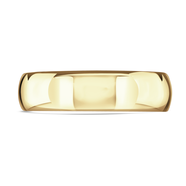 6mm Sleek 9ct Yellow Gold Wedding Ring by Brown & Newirth