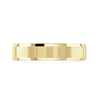 6mm Dexter 9ct Yellow Gold Brushed Finish Wedding Ring