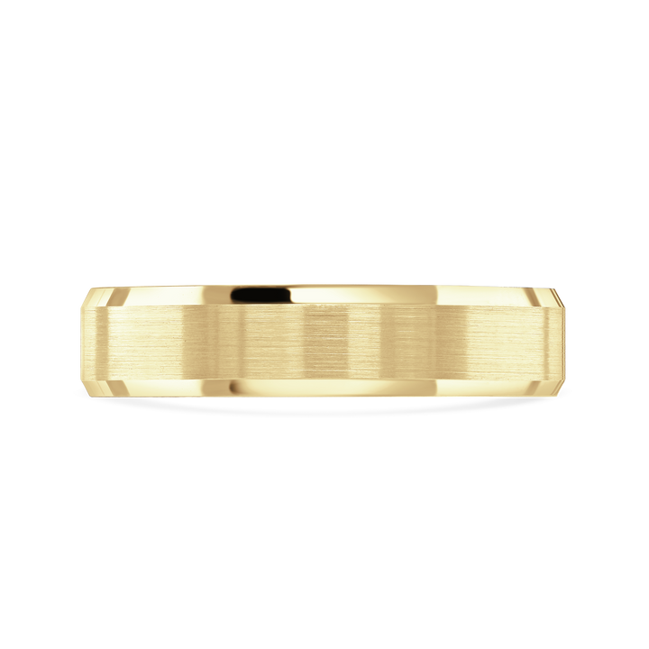 6mm Dexter 9ct Yellow Gold Brushed Finish Wedding Ring