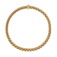 FOPE Flex'it Panorama 18ct Yellow Gold 0.01ct Diamond Set Bracelet Large - Michael Jones Jeweller