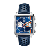 TAG Heuer Monaco x Gulf 39mm 100m Special Edition Automatic Watch CBL2115.FC6494 - Michael Jones Jeweller