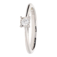 Illusion Set 0.08ct 9ct White Gold Diamond Ring - Michael Jones Jeweller