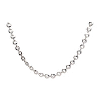 Circular Link 9ct White Gold Necklace