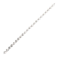 Circular Link 9ct White Gold Necklace
