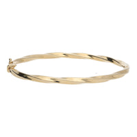Twisted 9ct Yellow Gold Bangle - Michael Jones Jeweller