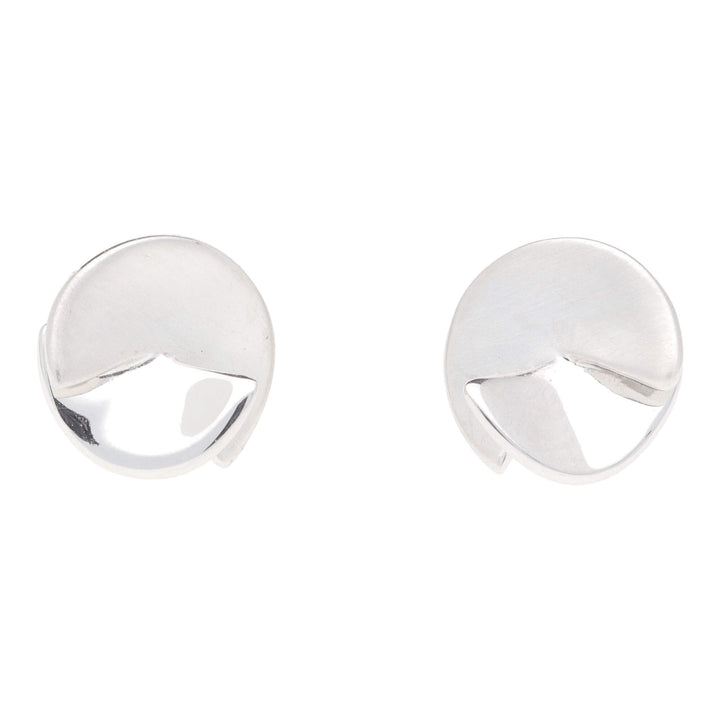 Twisted 18ct White Gold Stud Earrings - Michael Jones Jeweller