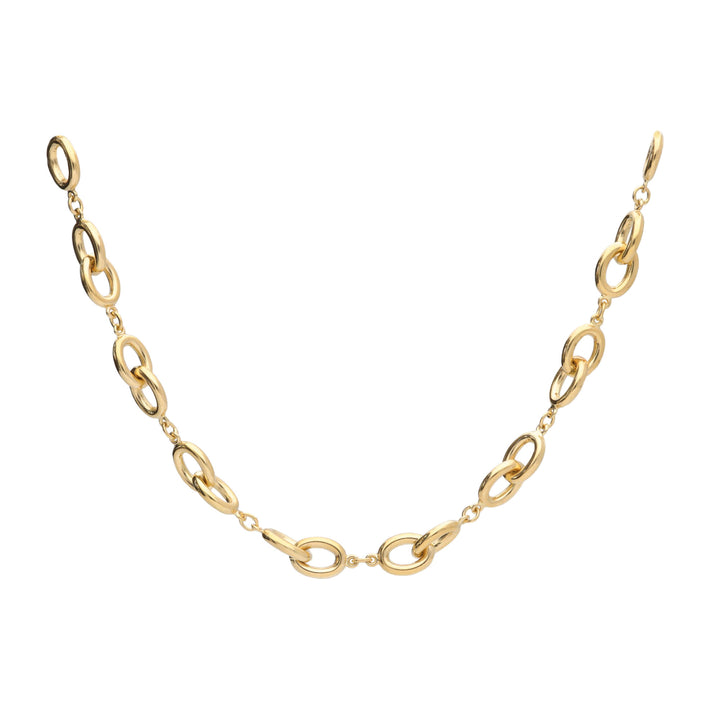 Oval Link 18ct Yellow Gold Necklace 45cm - Michael Jones Jeweller