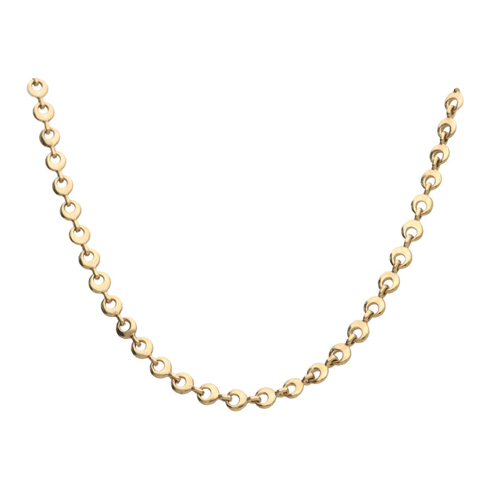 Open Link 9ct Yellow Gold Necklace 45cm