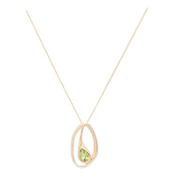Peridot 9ct Yellow Gold Pendant - Michael Jones Jeweller