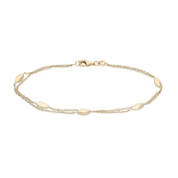 Marquise Bead 9ct Yellow Gold Bracelet