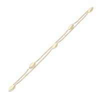 Marquise Bead 9ct Yellow Gold Bracelet - Michael Jones Jeweller