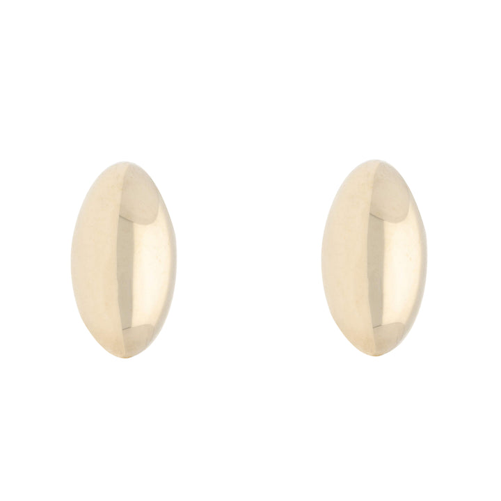 Marquise 9ct Yellow Gold Stud Earrings
