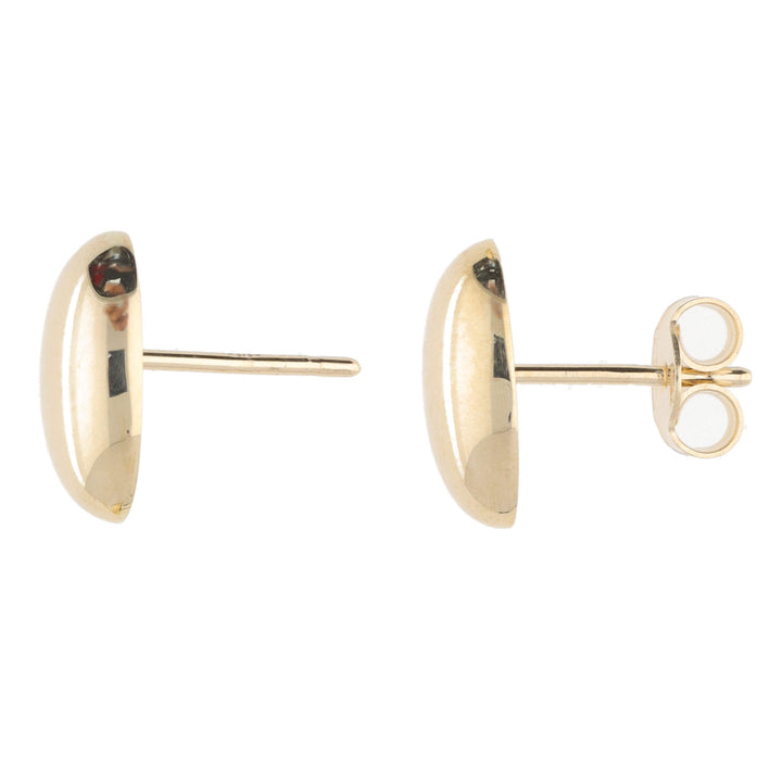 Marquise 9ct Yellow Gold Stud Earrings