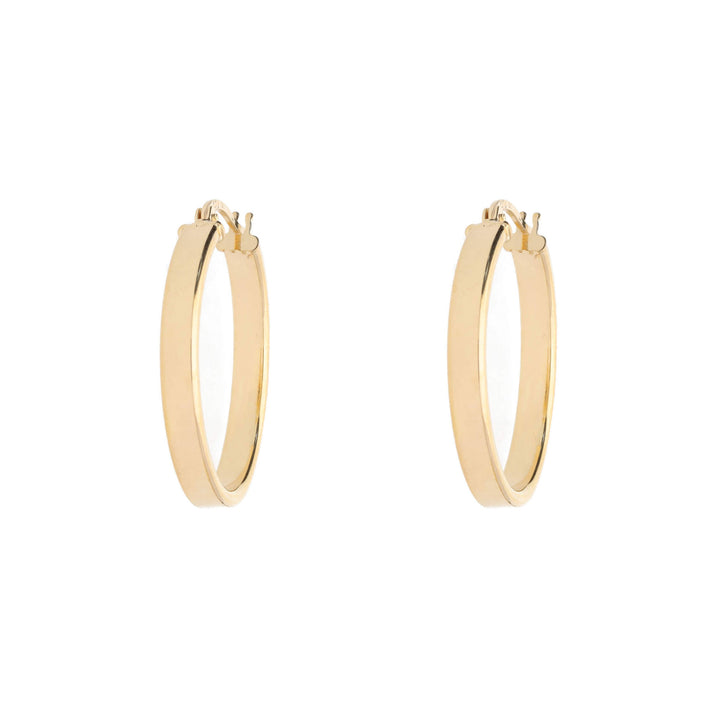 Polished 9ct Yellow Gold Hoop Earrings - Michael Jones Jeweller