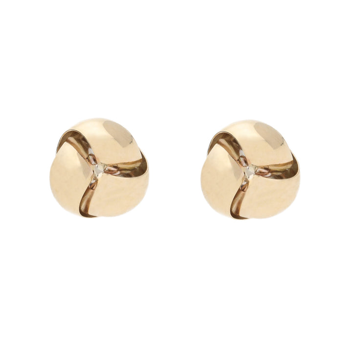 Knot 9ct Yellow Gold Stud Earrings - Michael Jones Jeweller