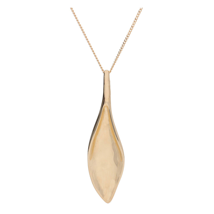 Petal Drop 9ct Yellow Gold Necklace