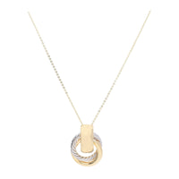 Door Knocker 9ct Yellow and White Gold Necklace - Michael Jones Jeweller