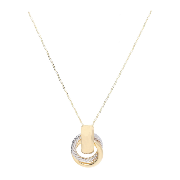 Door Knocker 9ct Yellow and White Gold Necklace - Michael Jones Jeweller